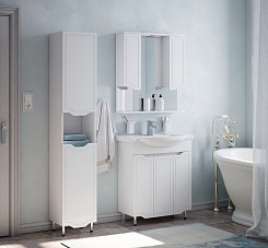 Corozo Мебель для ванной Мирра 75 белая – фотография-2